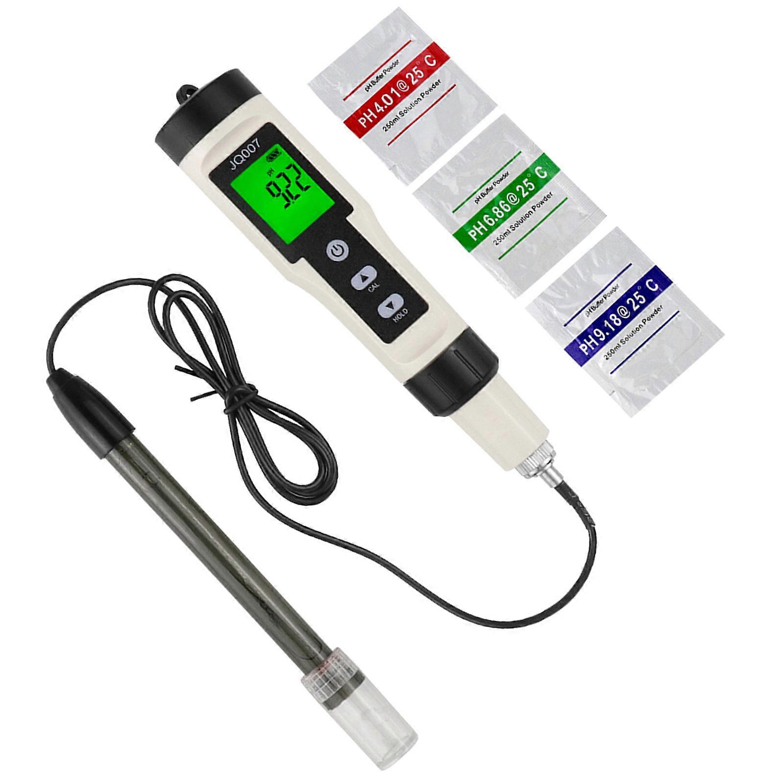 High Precisions Water Quality Acid Meter with Backlight High Sensitivity Acid Testing Device with Powder for Accurate Reading Multicolor