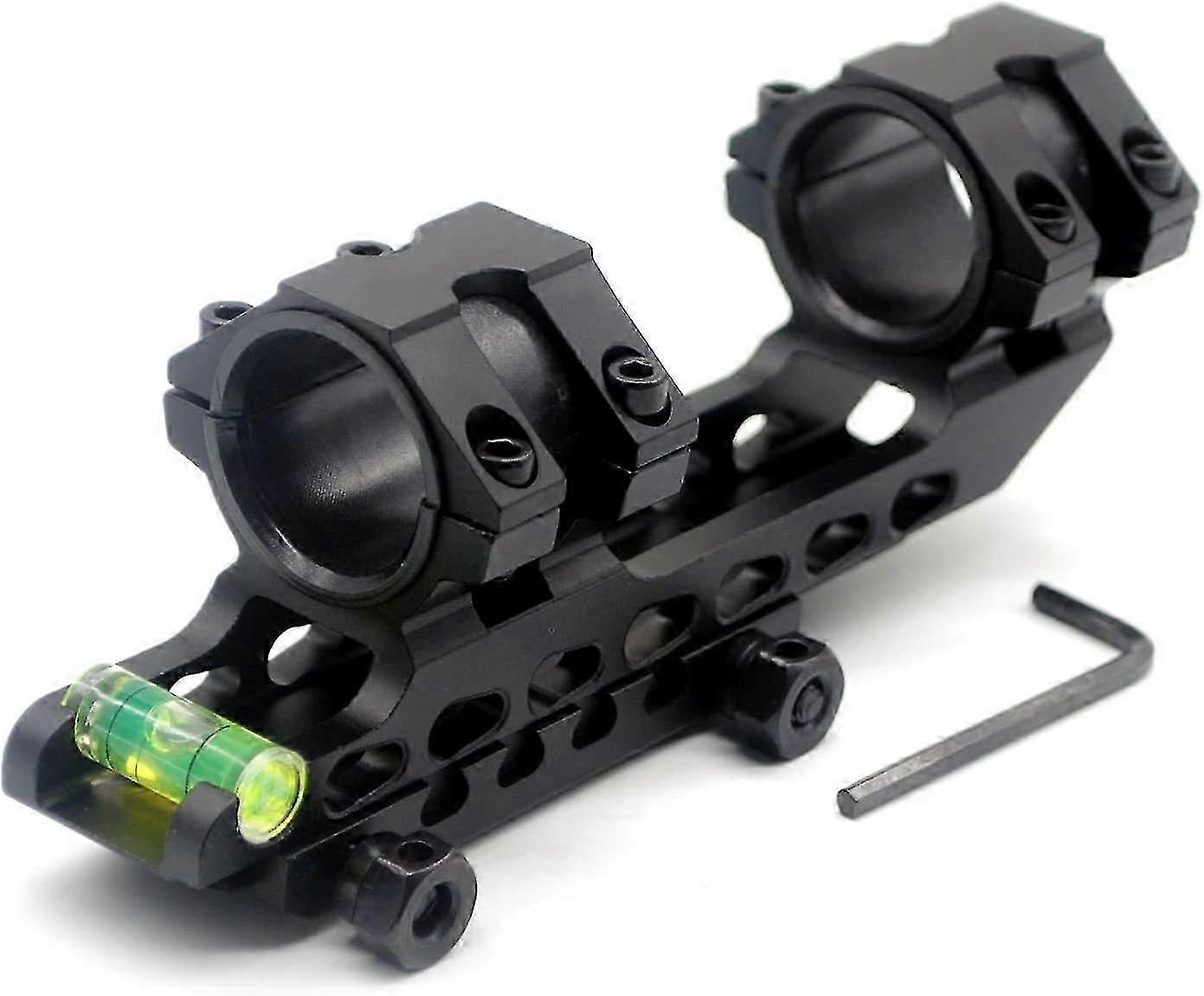Scope Mount Rings With Bubble Level, Dual Mount Adapter Ring 30mm/25.4mm (1") For 20mm Picatinny Weaver Rail
