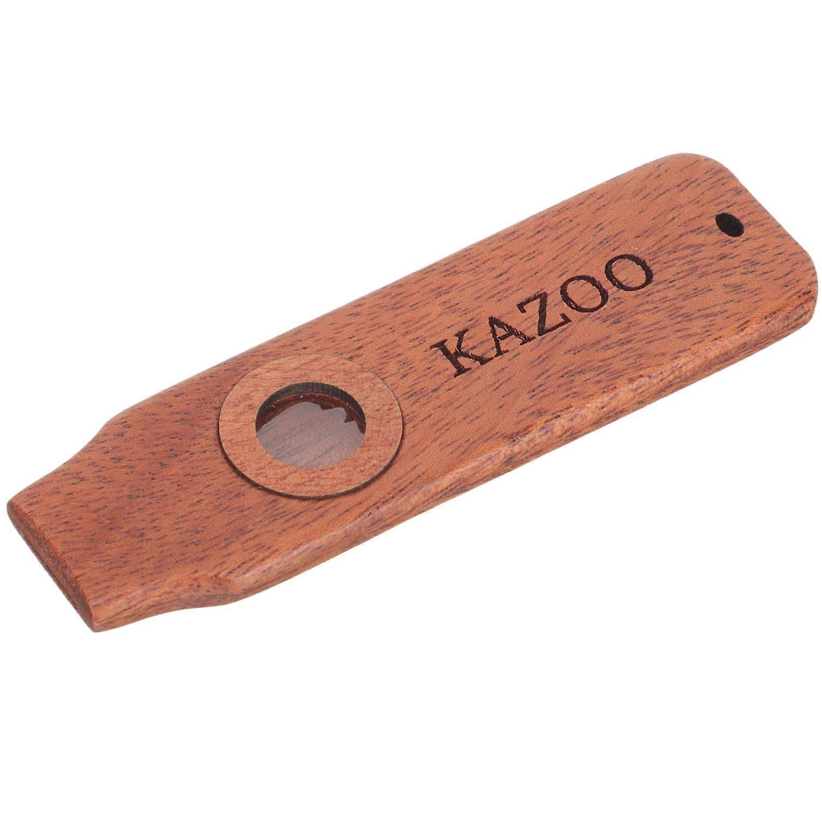 1 Set Kazoo Wooden Flute for Guitar Ukulele Accompaniment – Durable, Easy to Replace Diaphragms, Portable Musical Instrument for Beginners and Music