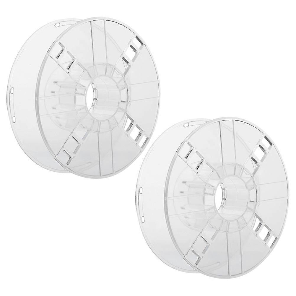 Hollow Bobbin 3D Printer Parts Filament Accessory 3D Printing Material 20.00X20.00X6.50CM 2Pcs