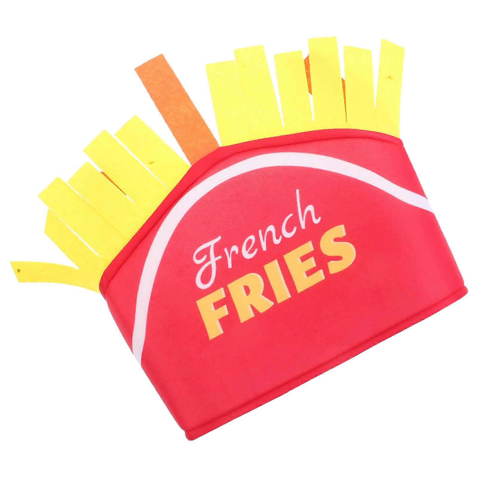 Cute French Fries Hat – Lightweight Decorative Party Accessory for Thanksgiving Cosplay, Themed Events, and Fun Celebrations