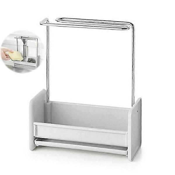 Kitchen sink drainer double draining storage rack pool rack sponges and