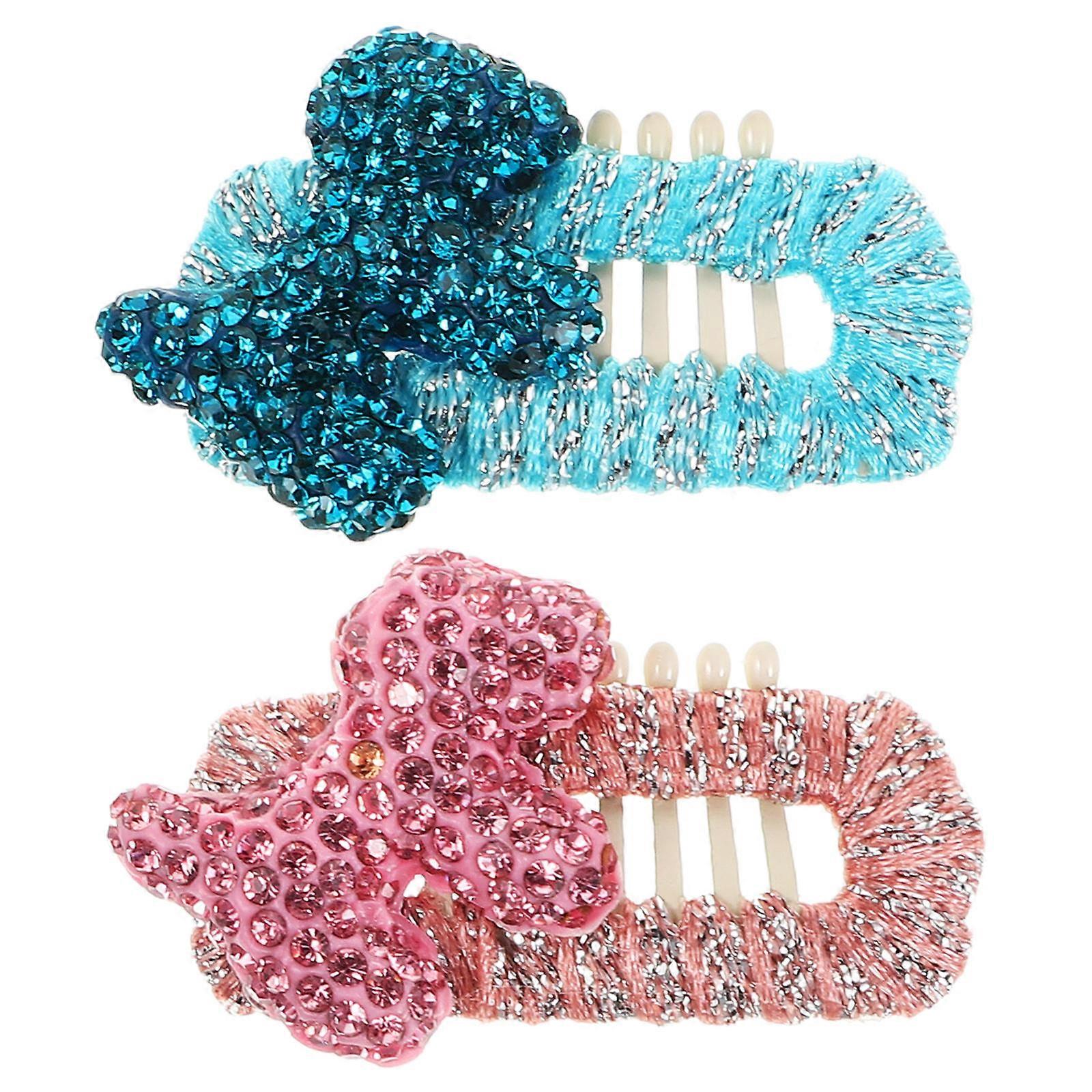 2 Pcs Stylish Pet Hairpins for Small Dogs – Comfortable & Handmade Dog Hair Clips for Grooming, Styling & All Occasions