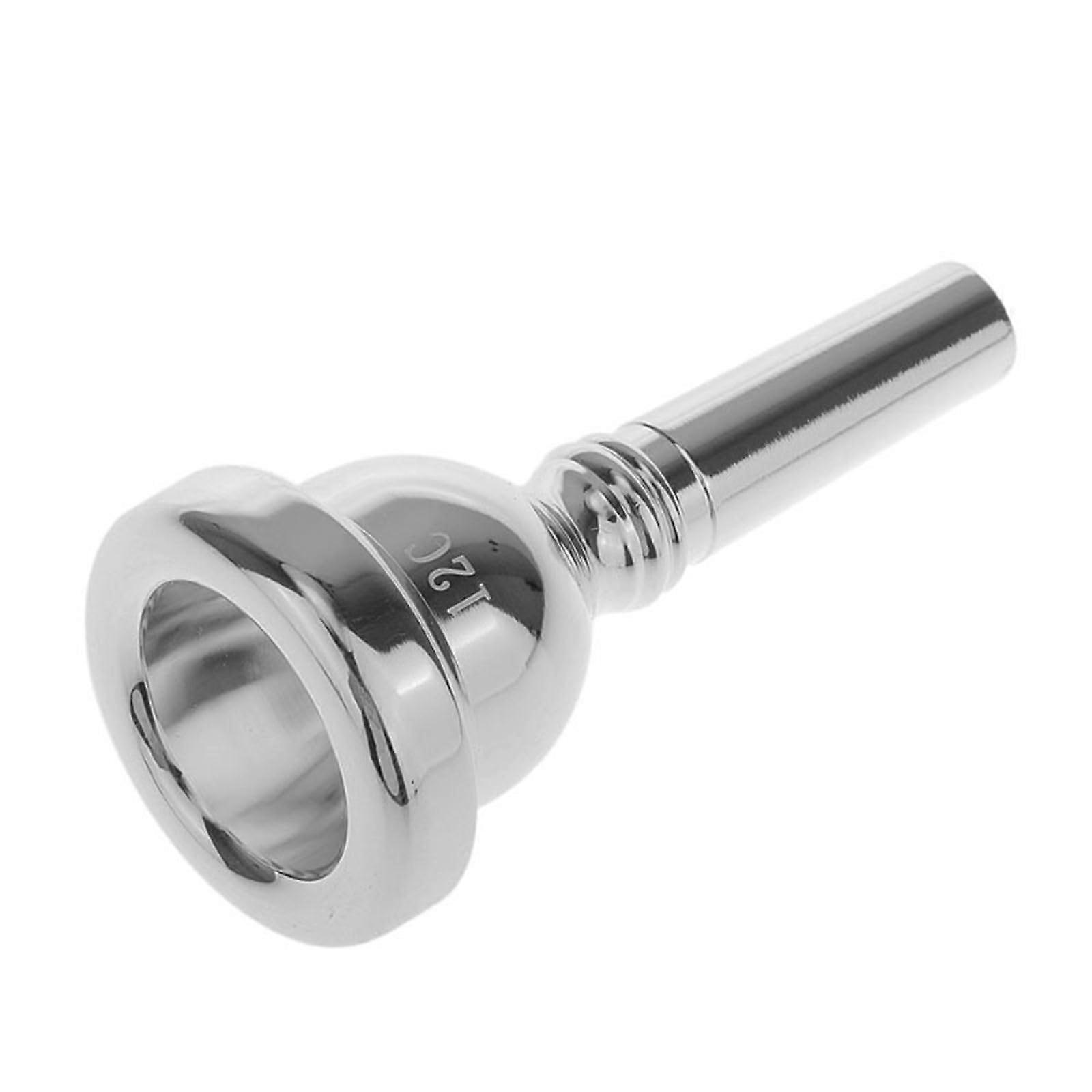 12c Alto Trombone Mouthpiece Replacement Copper Alloy Shank Mouthpiece Musical Instrument Accessories Durable Copper Alloy Shank Silver