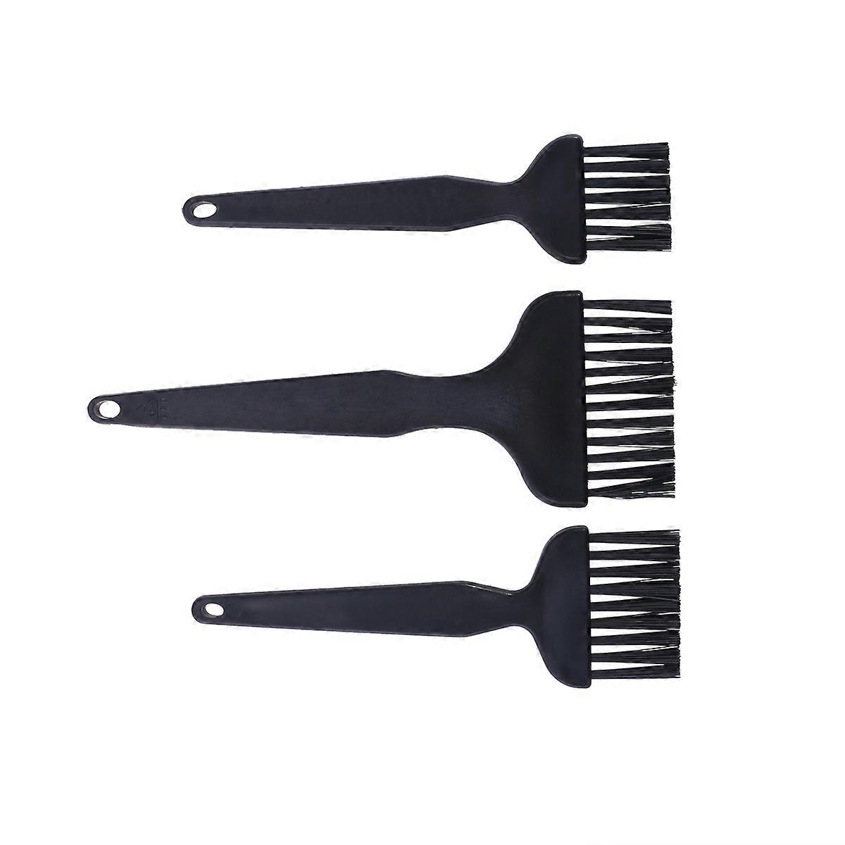 8 in 1 Plastic Handle Nylon Anti Static Cleaning Keyboard Brush Kit (Black)