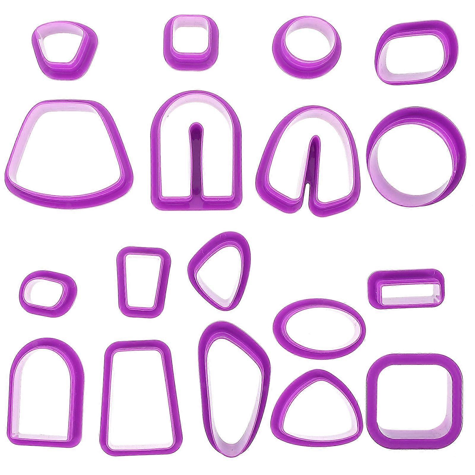 Earring Clay Cutting Kit 18Set Perfect For Craft Supplies Multiple Shapes DIY Design With 4.3X1.5cm Size