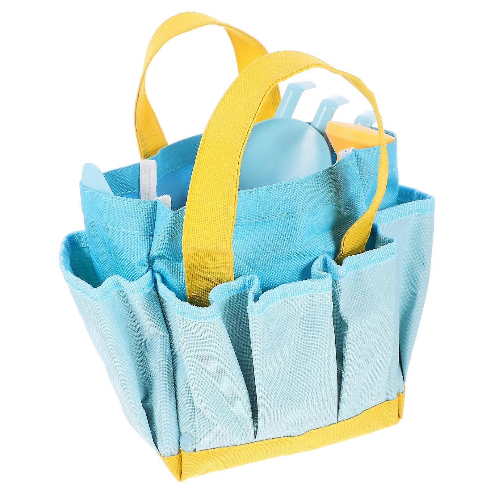 Garden Tools Set with Wooden Handle, Rake, and Watering Can for Outdoor Gardening and Motor Skill Development
