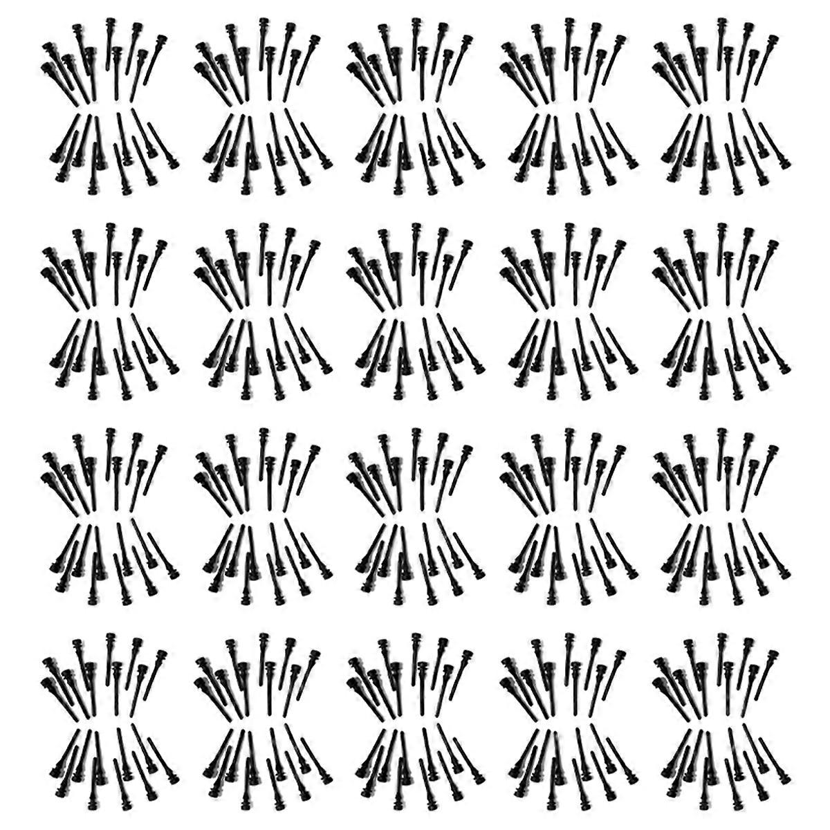 400Pcs Black PC Fan Rubber Screw Damping Nail Vibration Dampening Silicone Screw Pin Rivet