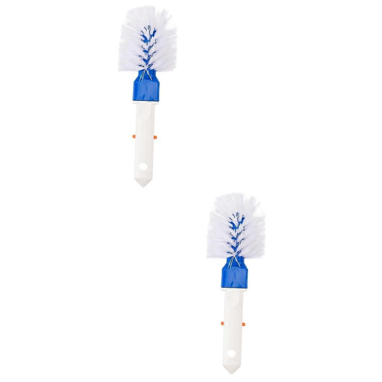 2 pcs. Handheld Pool Cleaning Brush for Stairs, Walls, Tiles Compact Easy Use