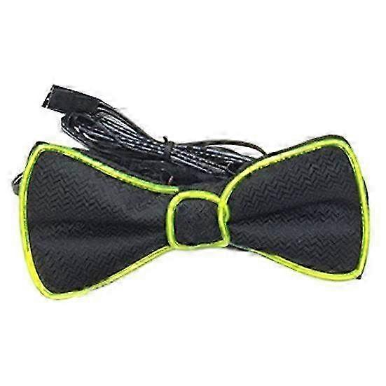 Adjustable LED Light Up Bow Tie with Flashing Modes - Long-lasting Accessory for Prom, Parties & Performance Props