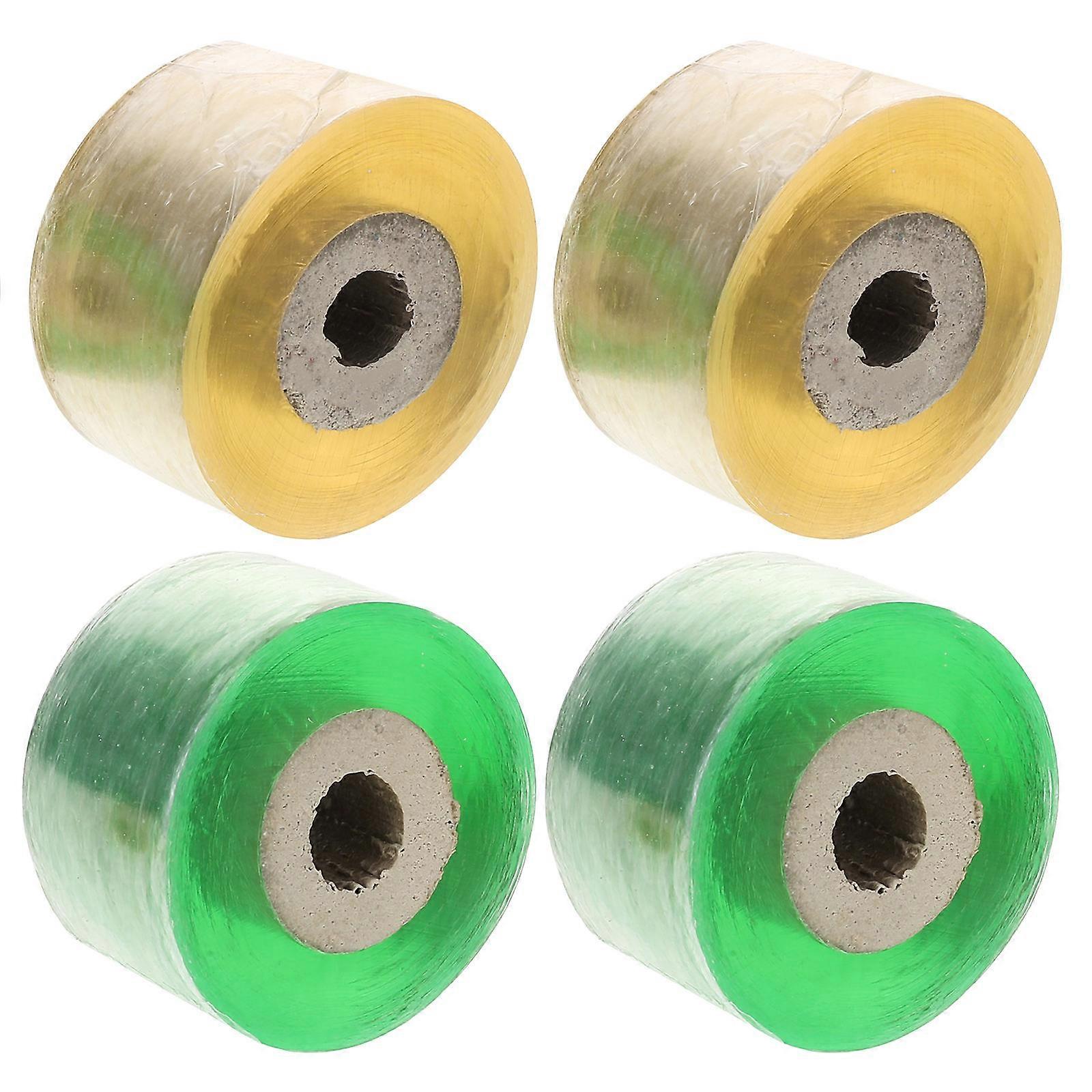 4 Rolls Stretchable Grafting Tape for Garden Use – Plant Grafting Film with Excellent Light Transmission and Moisturizing Barrier for Fruit and