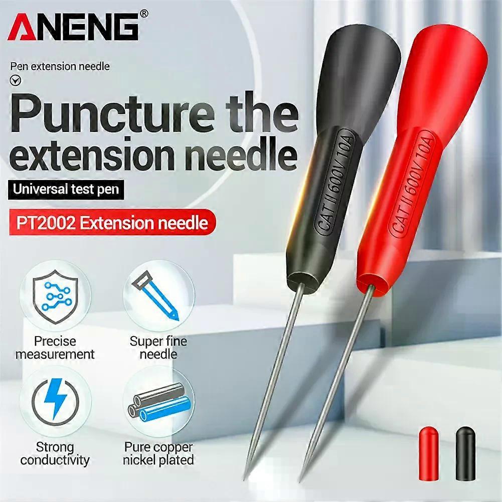 2pcs Insulation Piercing Nondestructive Multimeter Test Needles Flexible Test Nondestructive Multimeter Test Probes