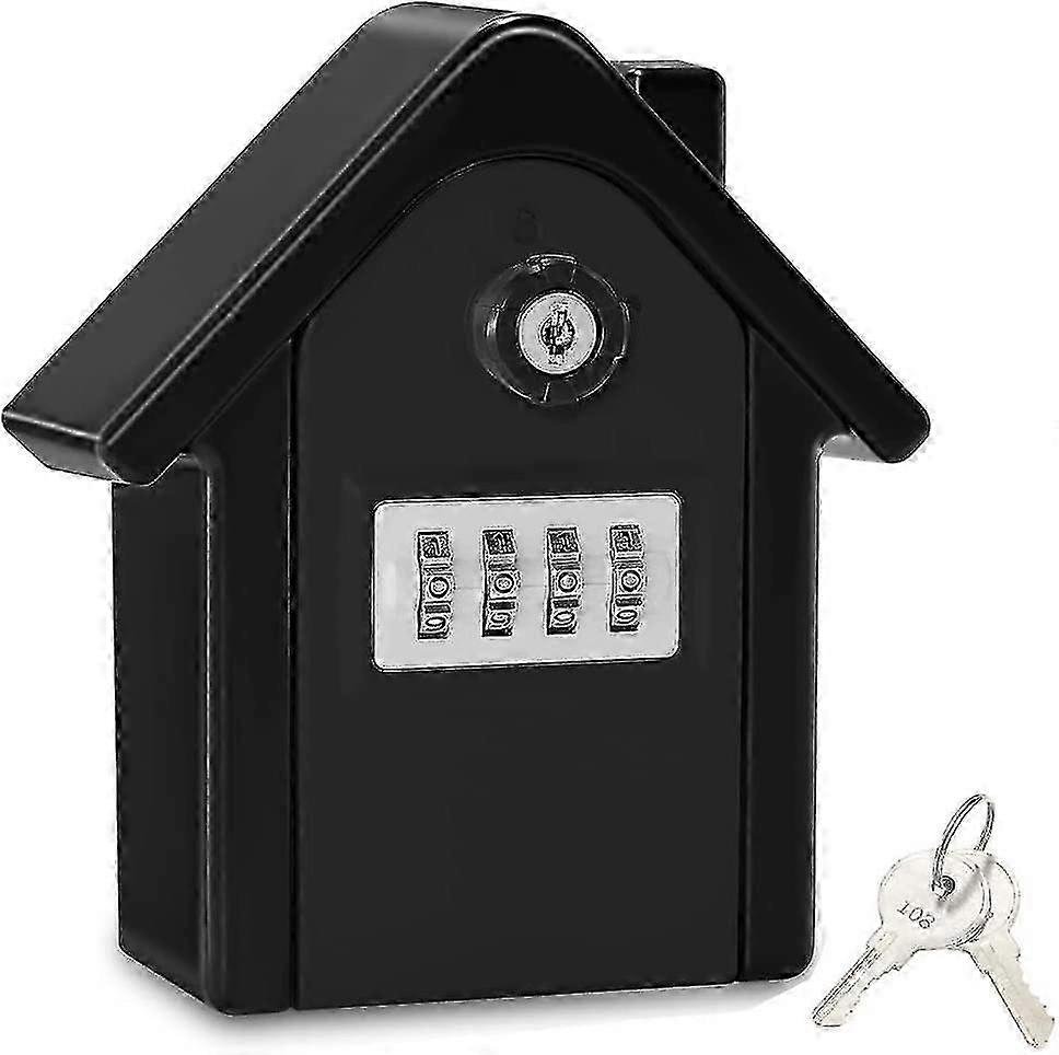 2025 Key Lock Box Extra Large Key Safe Outdoor Large Capacity Key Box Wall Mounted Key Safe Storage Box With 4 Digit Combination Lock Emergency Key F