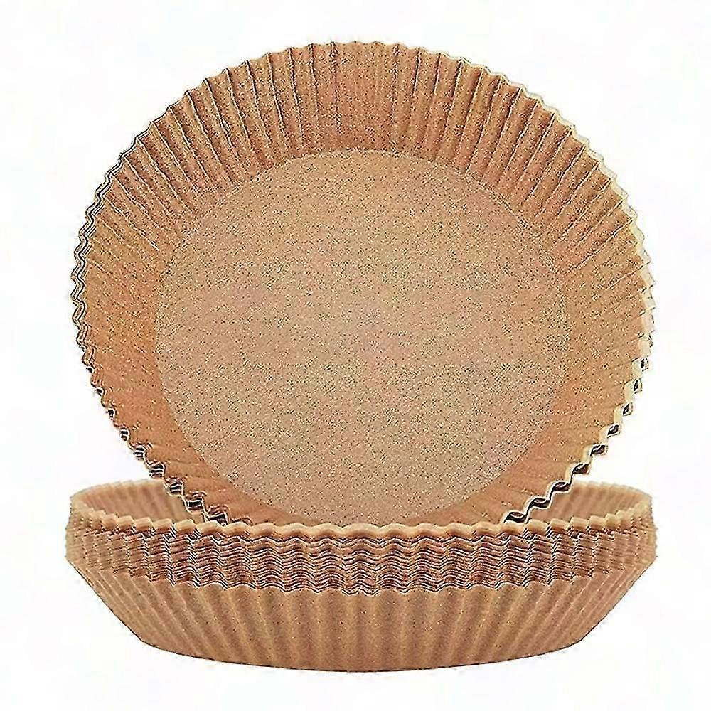 100 PCS Disposable Air Fryer Paper Liners, Round Parchment Baking Sheets for Roasting & Microwave