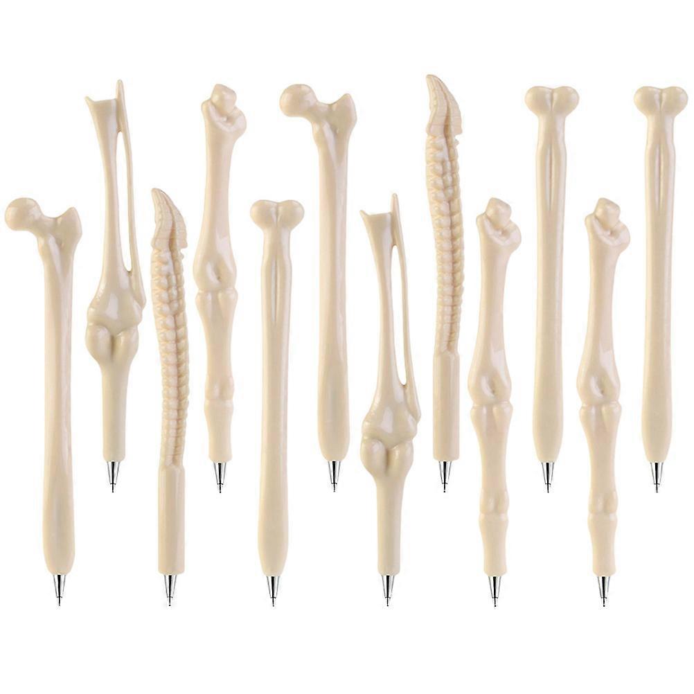 Decorative Bone Shape Pens For Students Assorted Color 15X2.5CM Long-Term Use 12Pcs