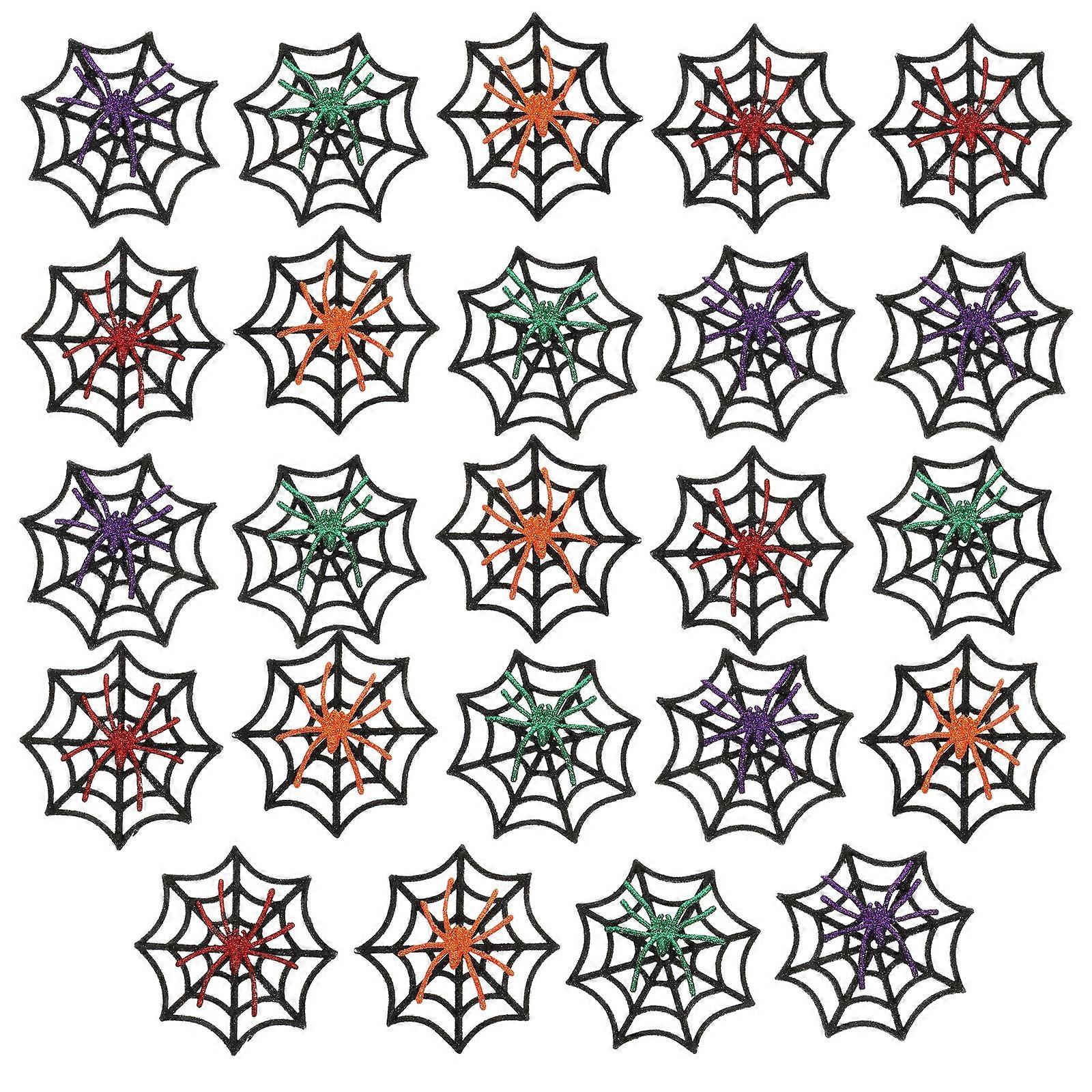 Decorative Spider Webs 1 Set Designed For Halloween Party Props Multi Color Lightweight Design For Easy Use