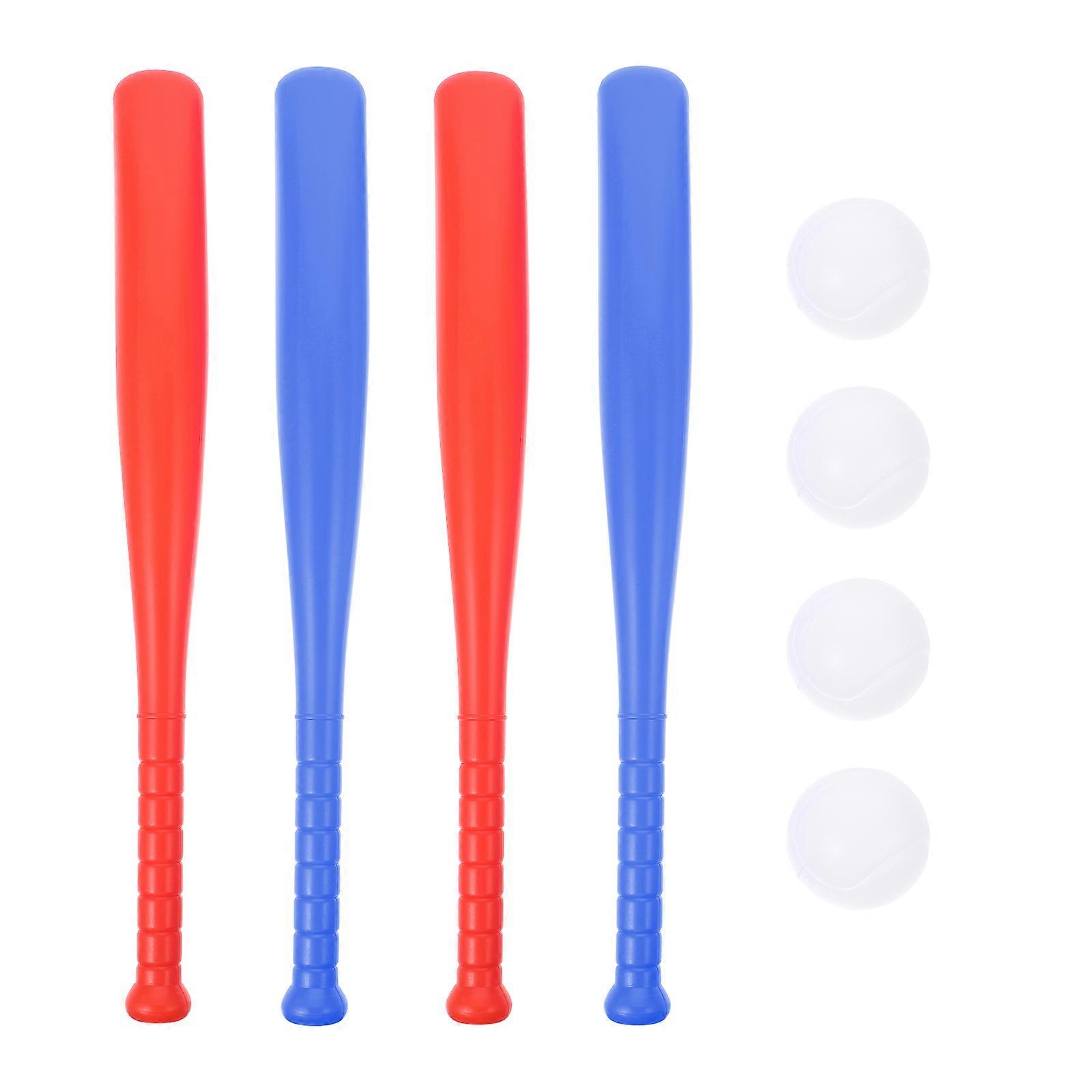 Kids Plastic Baseball Bat And Toy Set For Outdoor Play Activities Motor Skills Improvement Assorted Sets