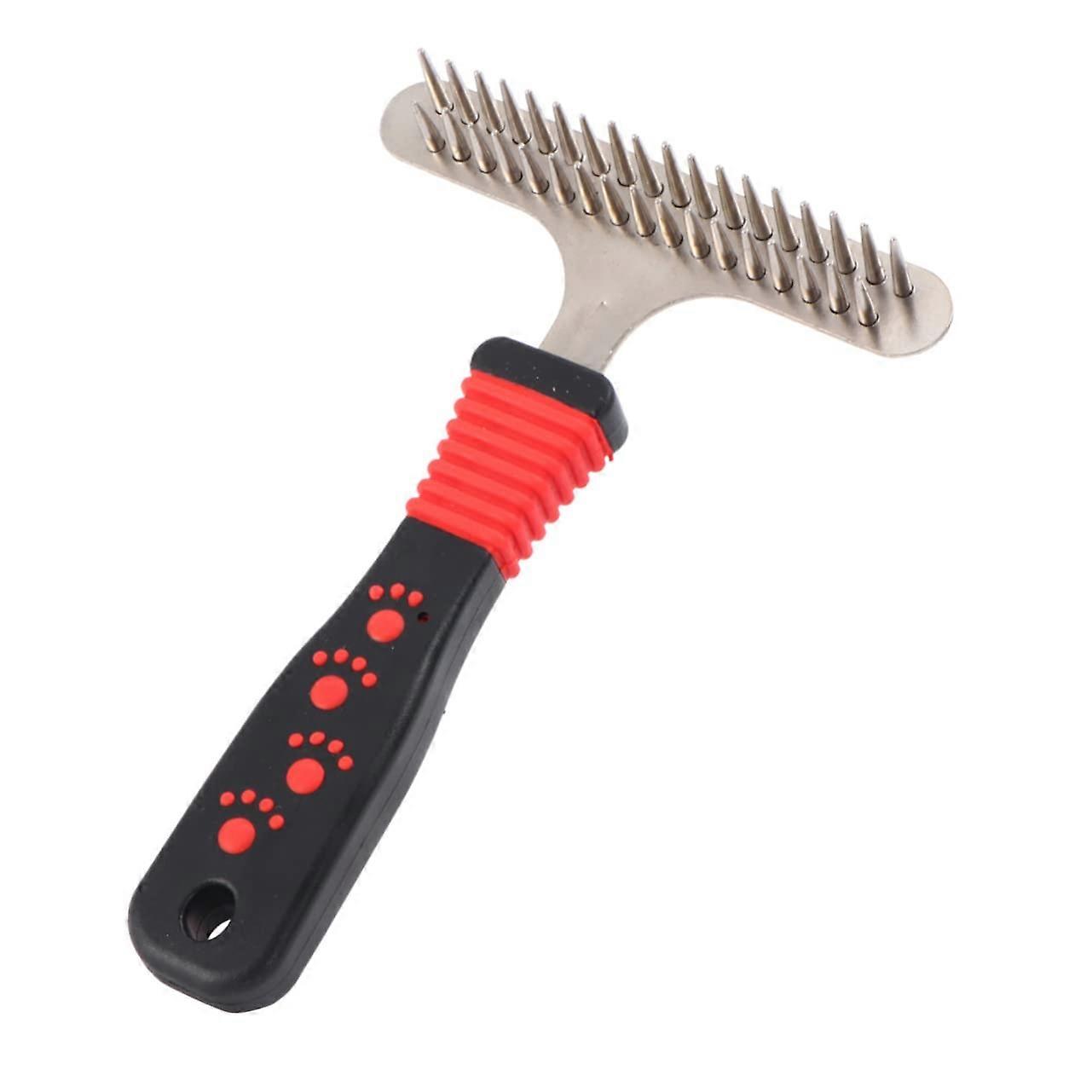 Pet Grooming Brush For Dogs And Cats, Ergonomic Detangling Brush With Comfortable Grip, Removes Mats And Knots