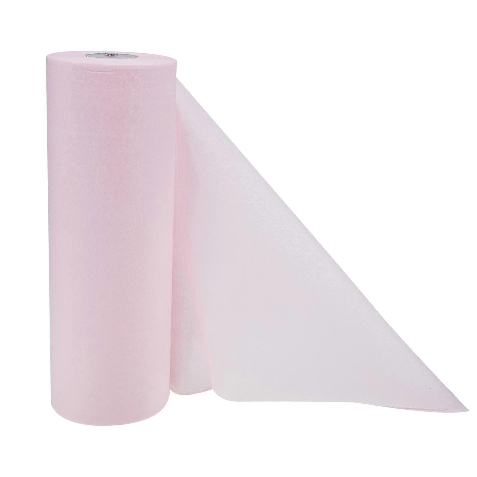 Pink Disposable Feet Towel for Home Use Clean Hygienic and Absorbent Made of Paper 1 Roll