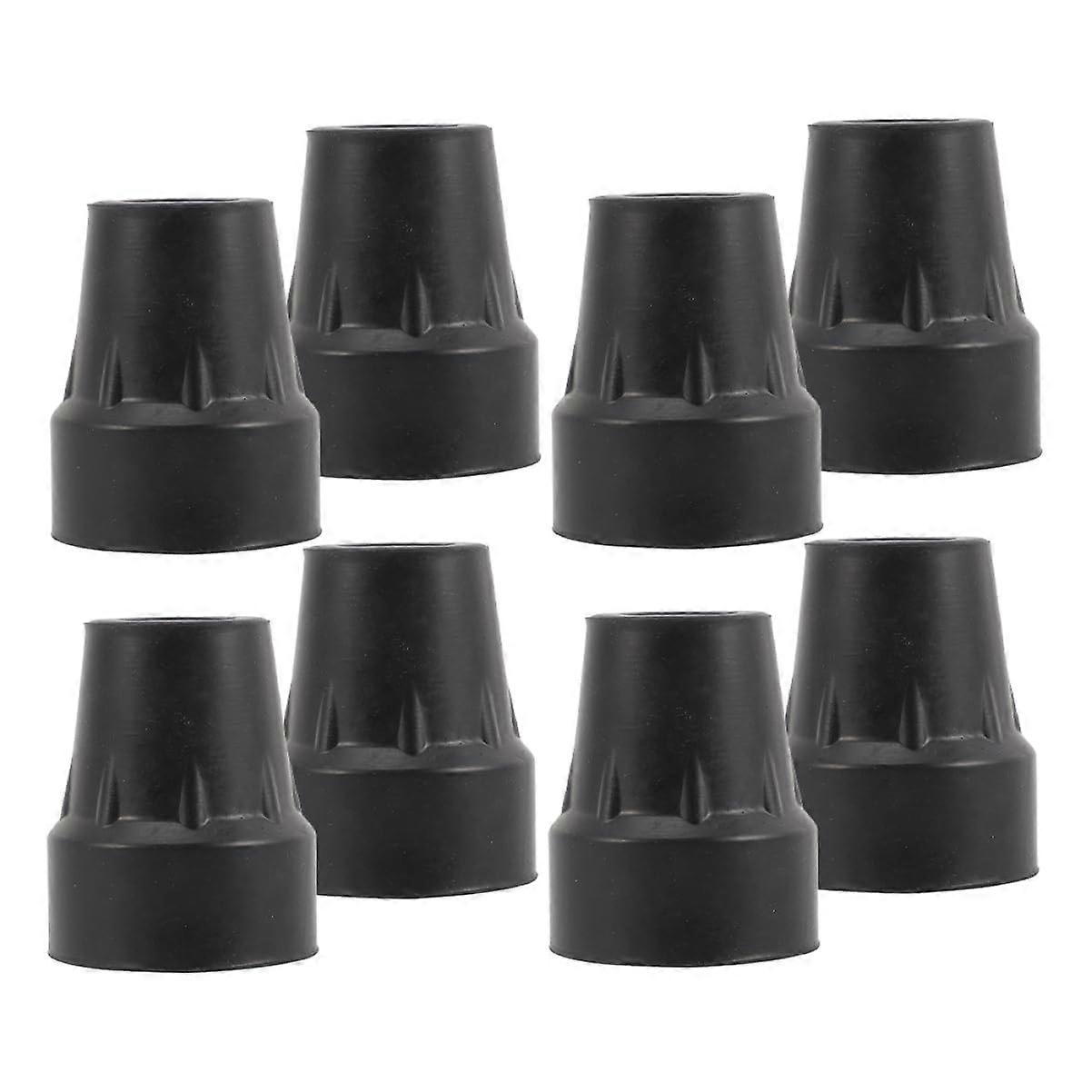 Trekking Pole Rubber Tips Set of 8 – Non-Slip Walking Stick Ends for Hiking and Outdoor Use