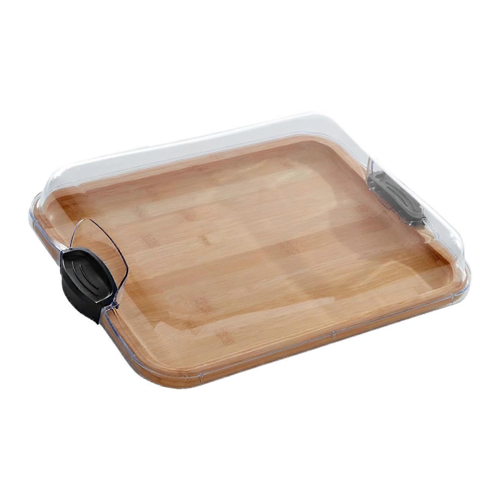 Charcuterie Board with Lid, Wooden Kitchenware, Serving Dish for Holidays