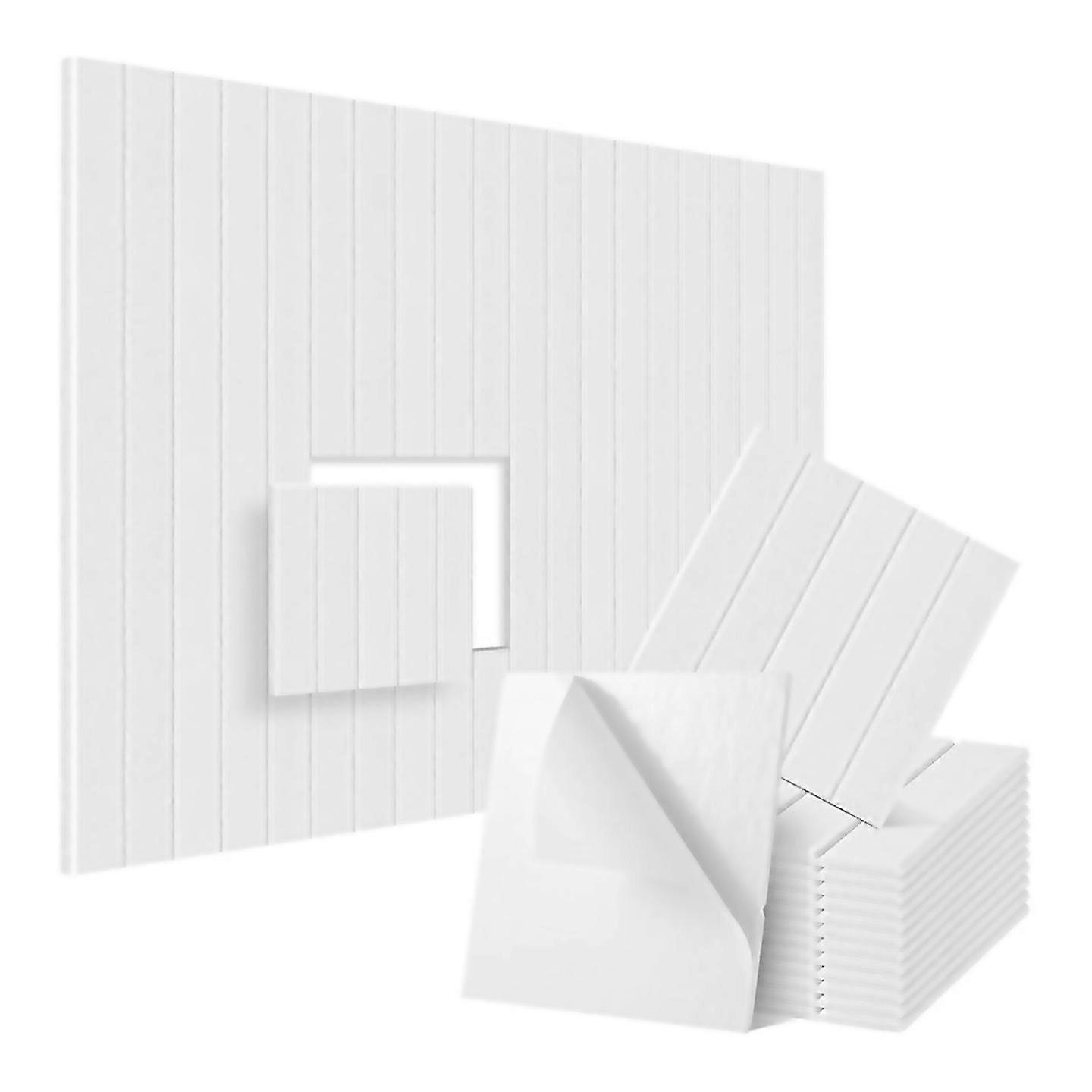 Para 12 painéis de espuma à prova de som 12x12x04 polegadas Branco