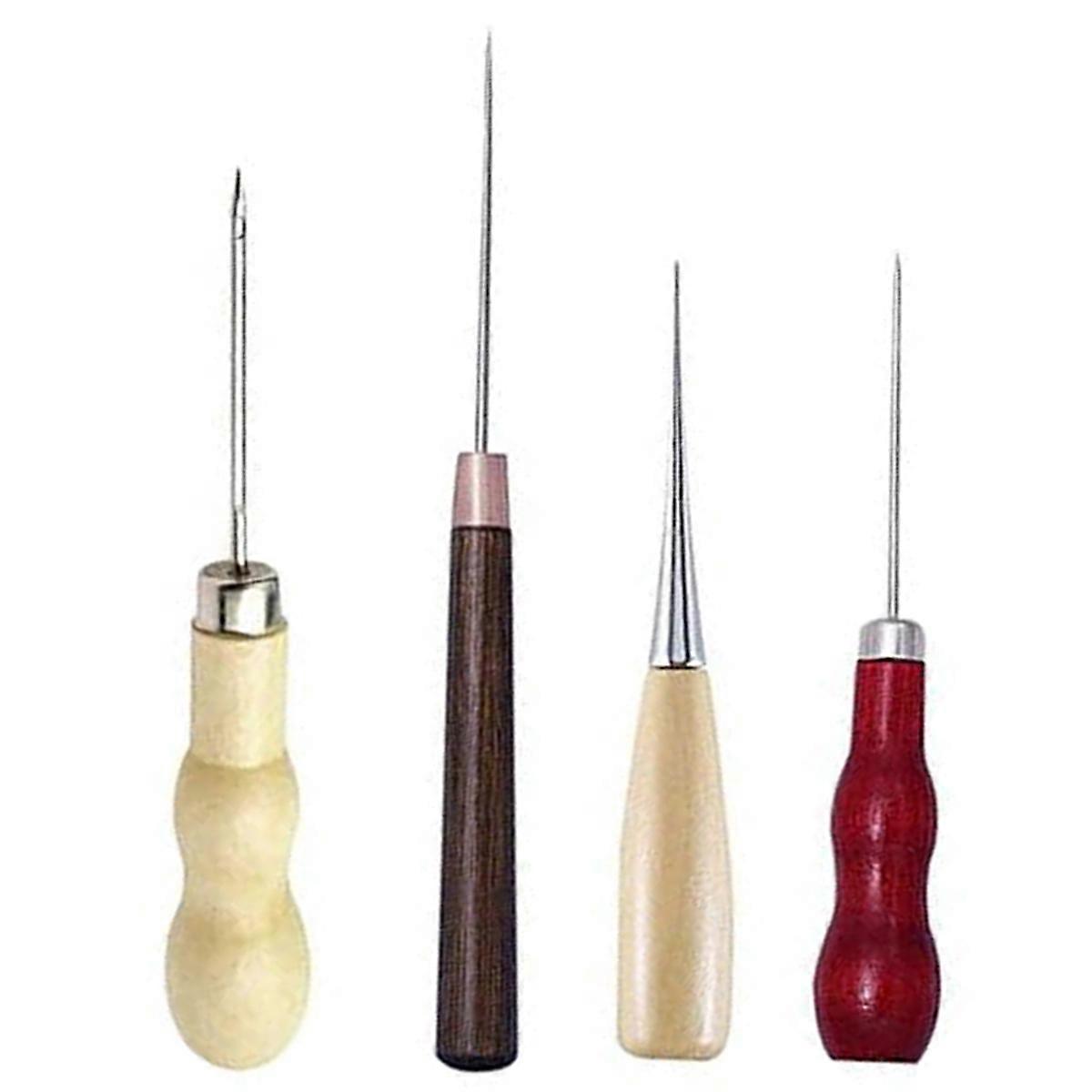 4pcs Woodworking Awl Set - Stainless Steel, 4 Count, Medium Grit