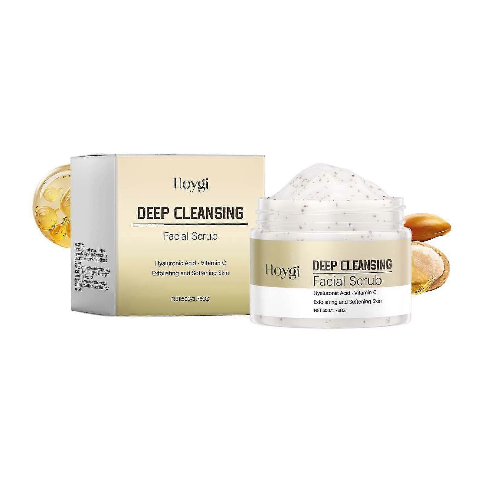 Hoygi Deep Exfoliating Scrub for Facial Exfoliation, Moisturizing and Delicate, Moisturizing Skin, Cleansing Pores