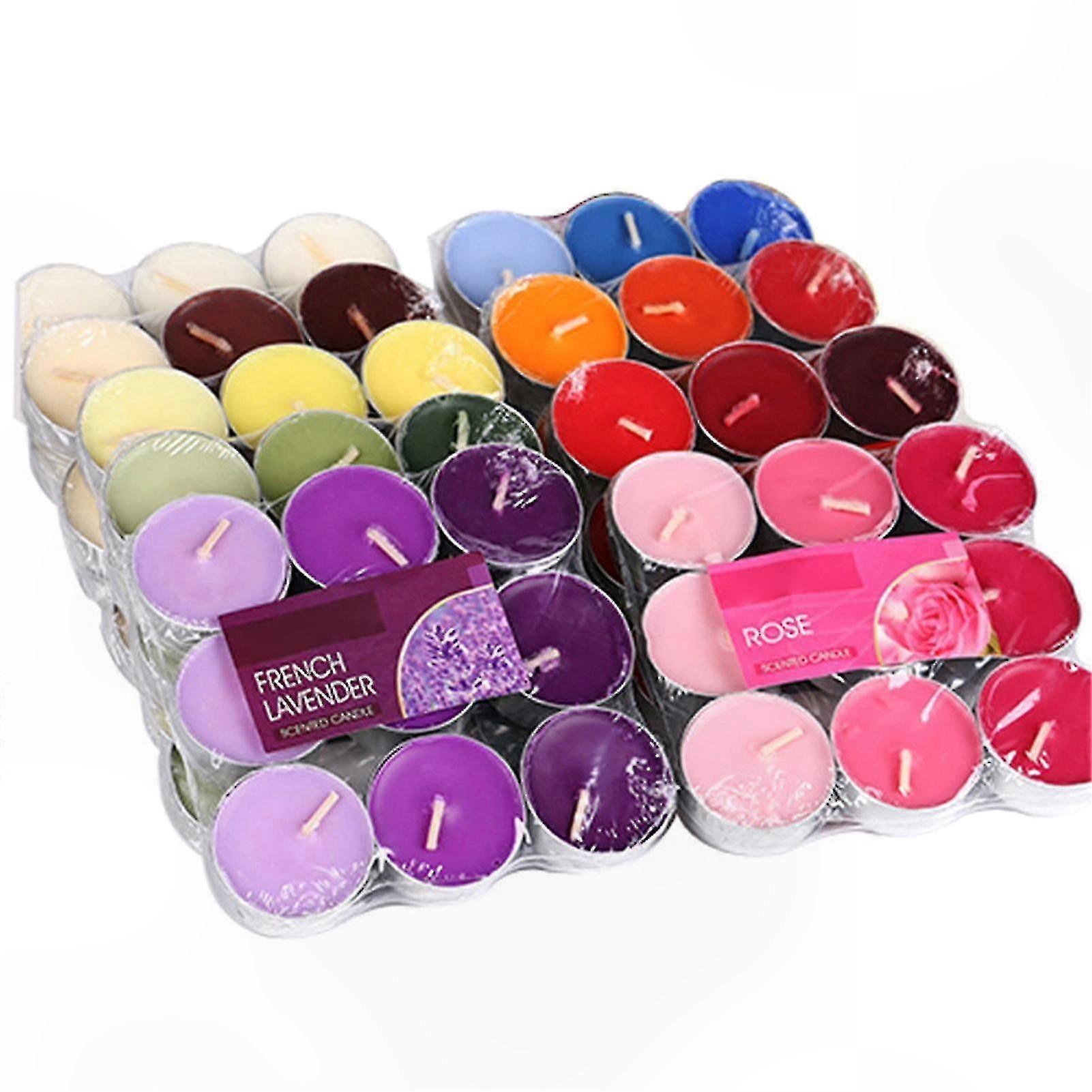 Aromatherapy Candles Set of 9 Scented Paraffin Wax Cylinders for Home Use Long Burning Smoke-Free Relaxing Ambiance Essential Oils