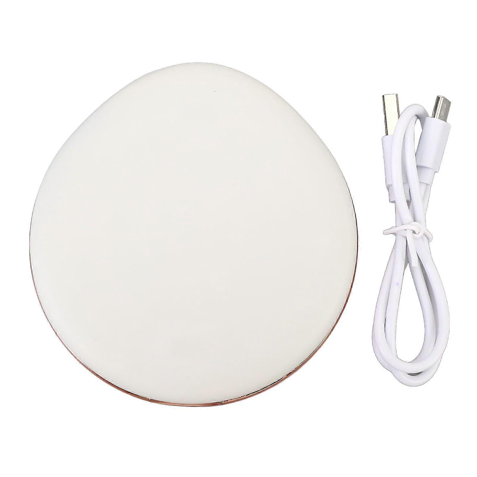 LED Lighted Travel Makeup Mirror Double Sided 1X 5X Magnification Stepless Dimmable Rechargeable Pocket Makeup Mirror