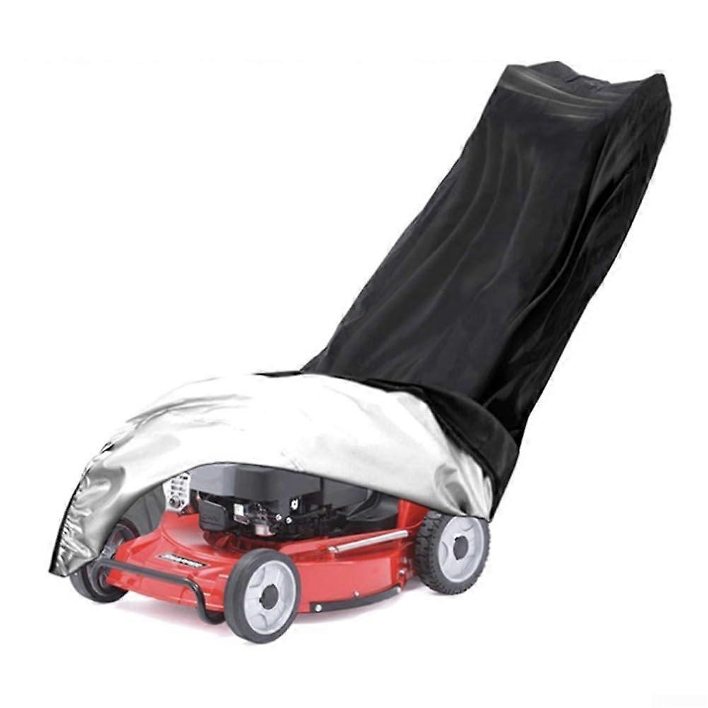 Waterproof Lawn Mower Cover with Drawstring, Heavy-Duty Weatherproof Protection for All Standard Sizes and Models