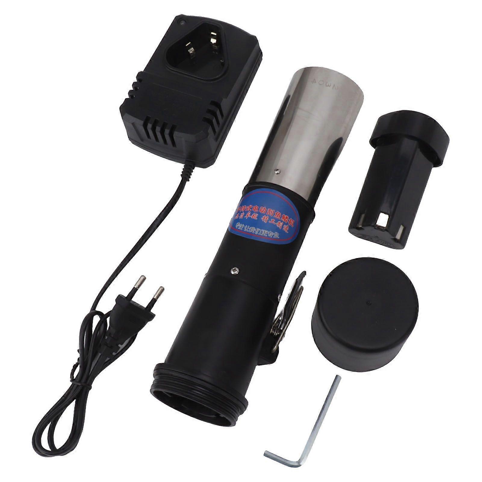 Electric Fish Scaler Set Automatic Powerful Fish Scales Scraper Remover Seafood Cleaning Tool for Home