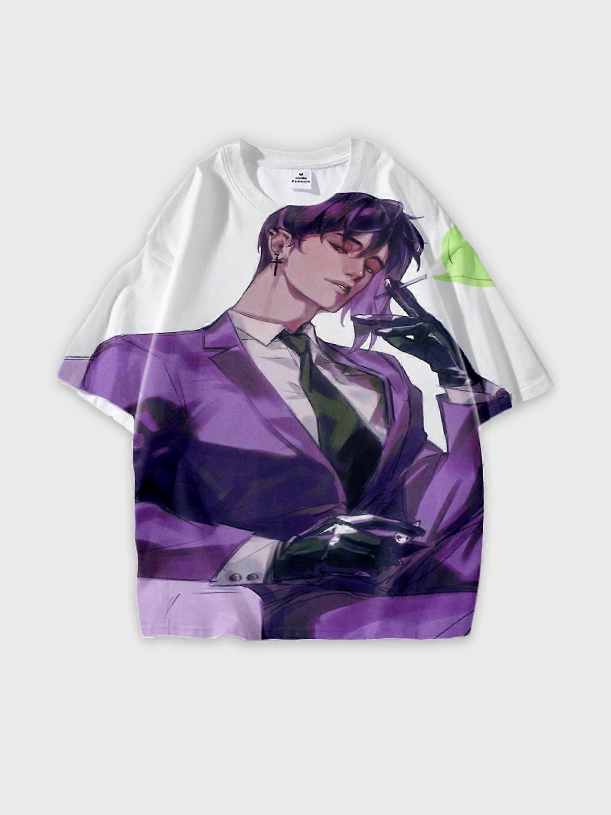 T-Shirt Short Sleeve Round Neck, Summer Casual Loose Graphic Tee, Unisex Stardew Valley Sebastian U12