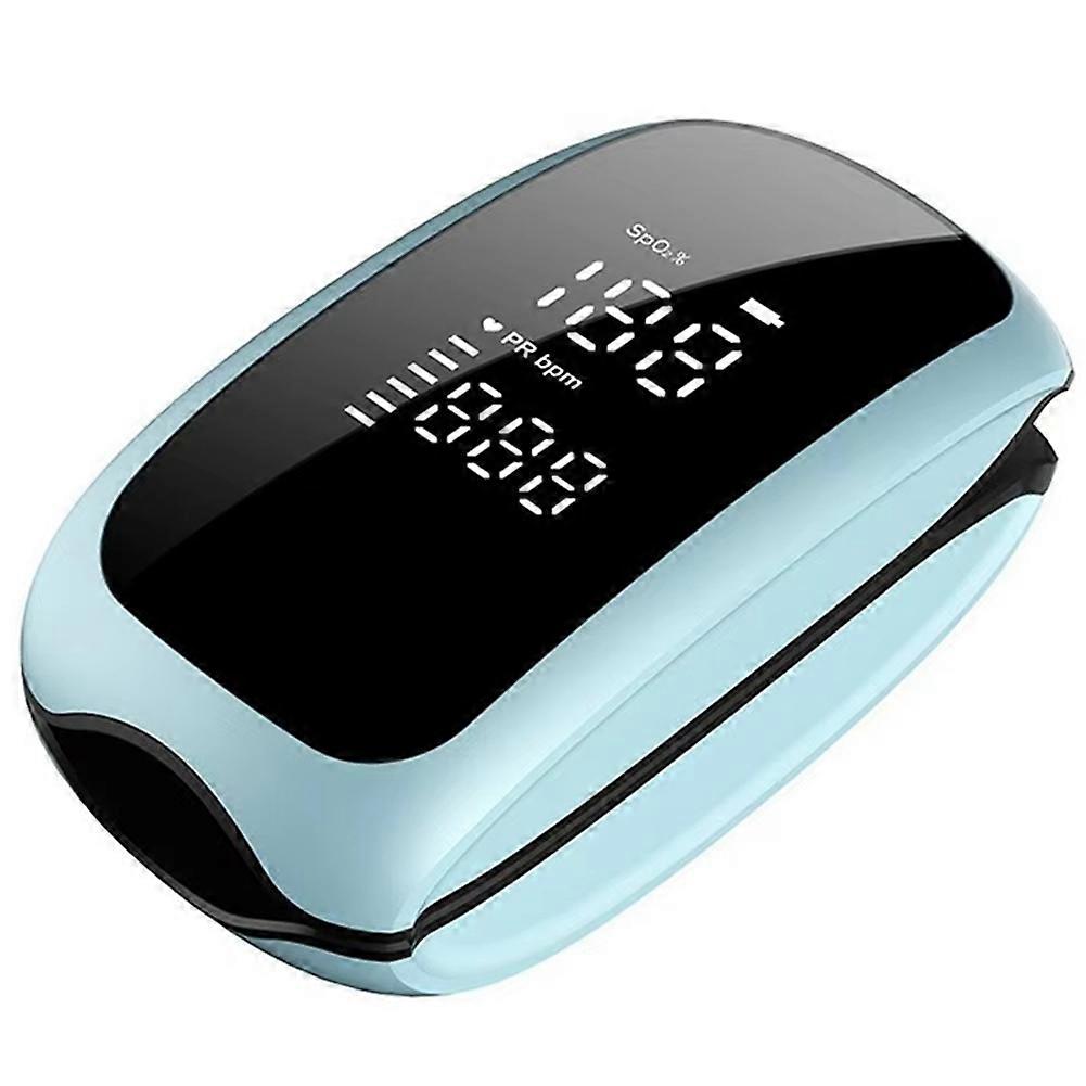 Rechargeable Oximeter Strap Lanyard Fingertip Oximeter Blood Oxygen Saturation Monitor Digital LED Display Child