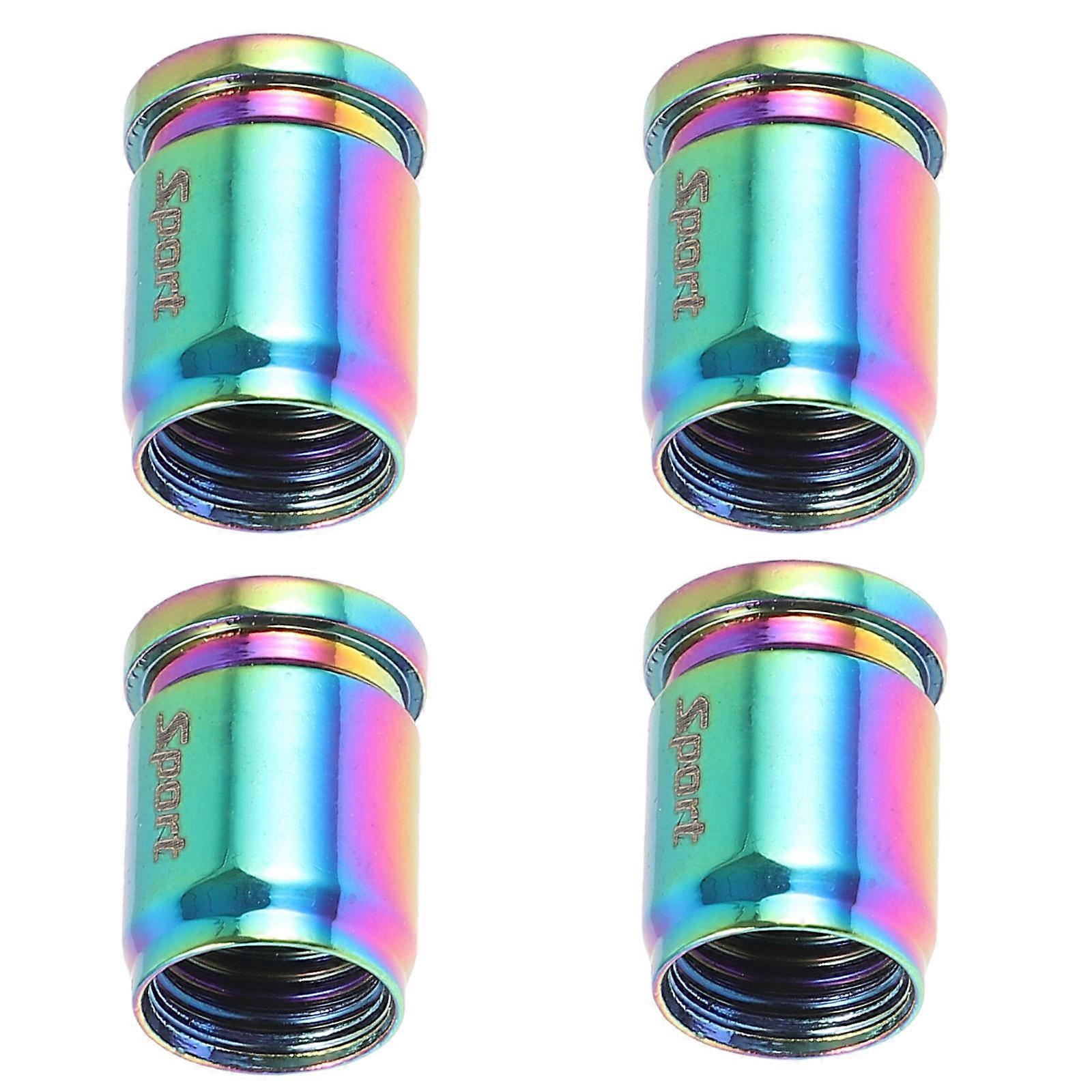 Sturdy Stainless Steel Tire Valve Caps for Car with Repeated Use and Leak Prevention 4pcs