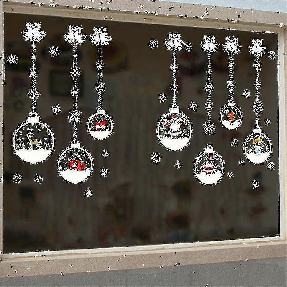 クリスマスウィンドウステッカーデカールホームサンタクリスマスデコレーション