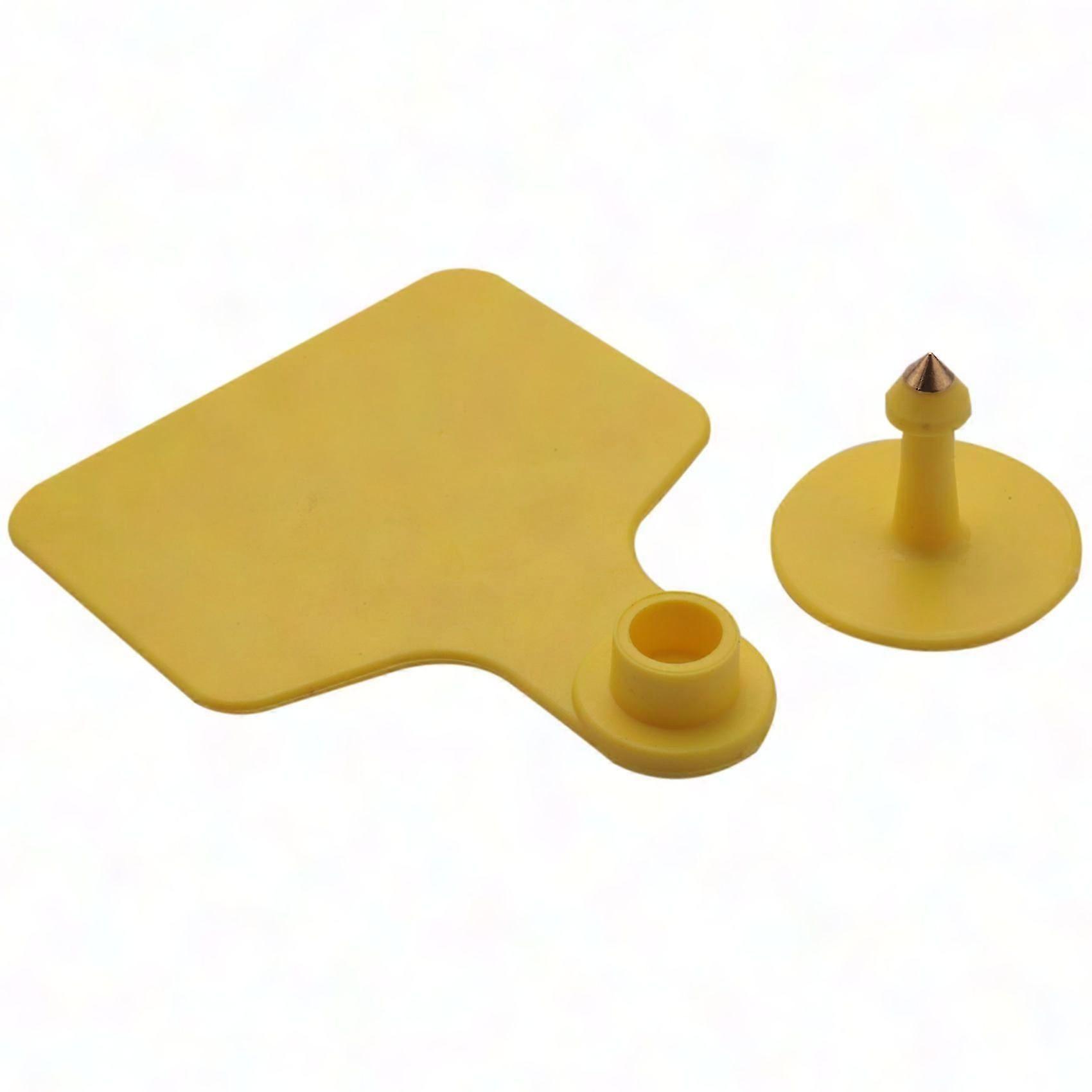 100 قطعة فارغة بقرة الماشية TPU علامات الأذن مع رأس النحاس لتمييز تحديد المزرعة