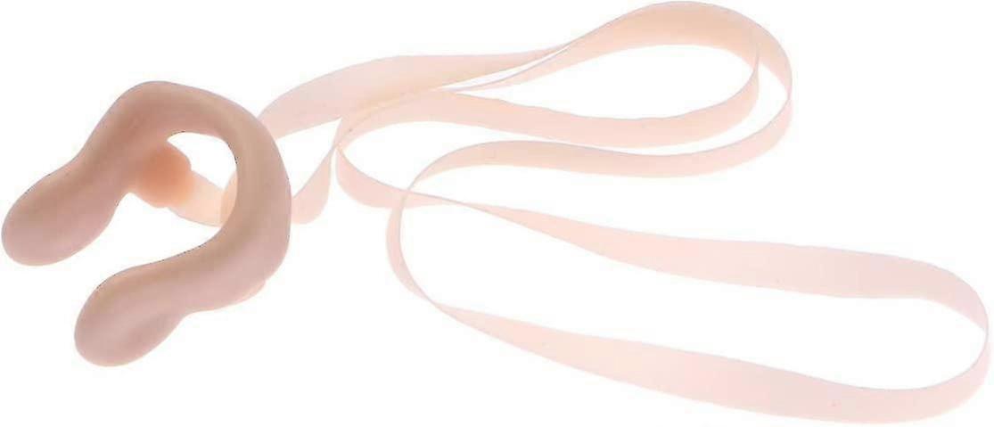 Swimming nose clip with cord - Comfortable soft latex earplugs for children and adults