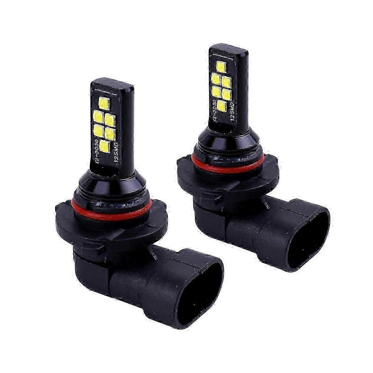 2X HB4 9006 LED 雾灯灯泡高级 3030 SMD 日间运行 DRL 灯,冷白 6000K