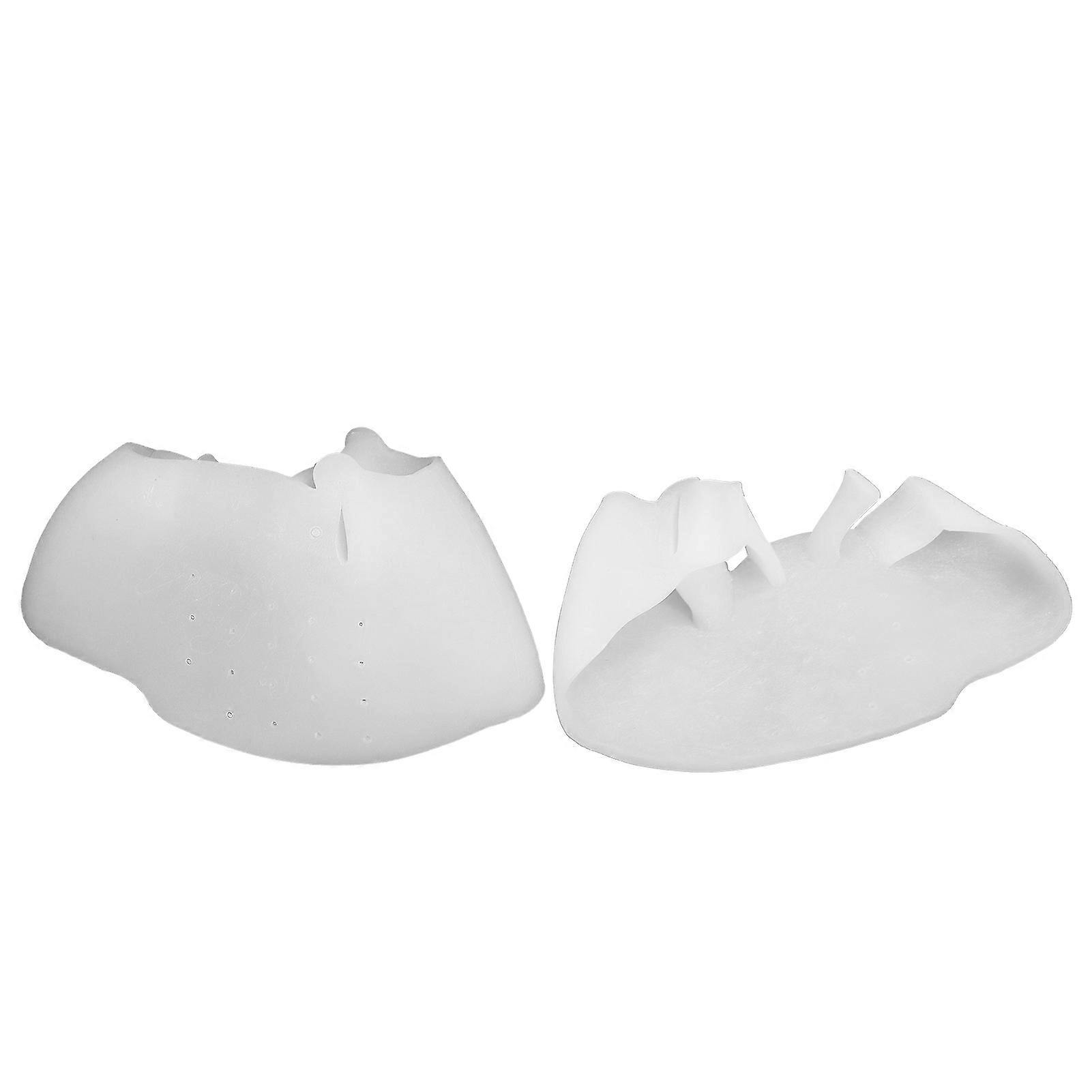 Silicone Toe Separator Pads Soft Comfortable White Relief Pain