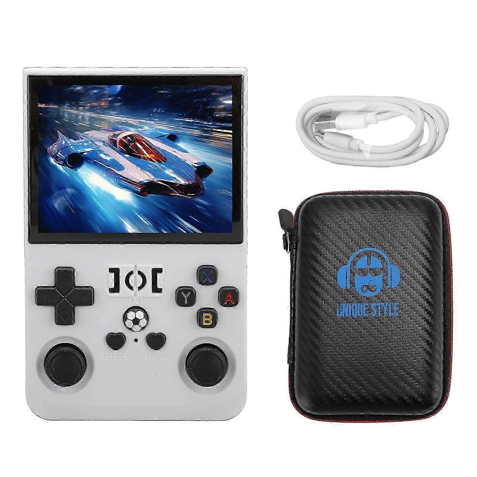 Console di gioco portatile Open Source Dual System Display IPS da 3,5 pollici Oltre 18000 giochi Console di gioco retrò con scheda di memoria da 64 GB