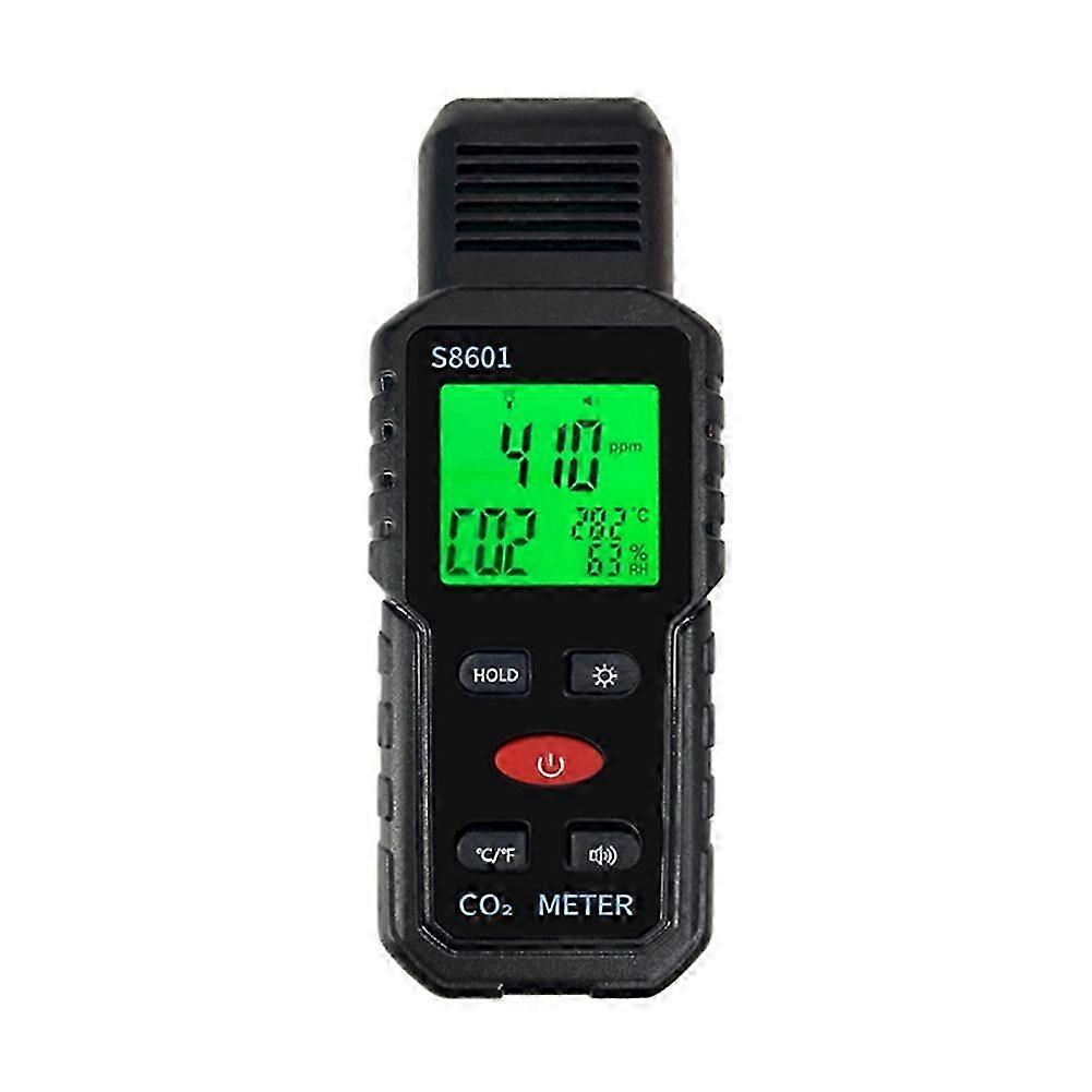 Handheld CO2 detector for environmental monitoring - 3 in 1 meter with 5000ppm capacity