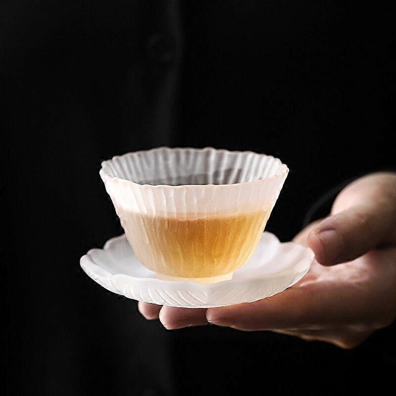 Glass Kung Fu Tea Set, Colored Glaze Tea Cup