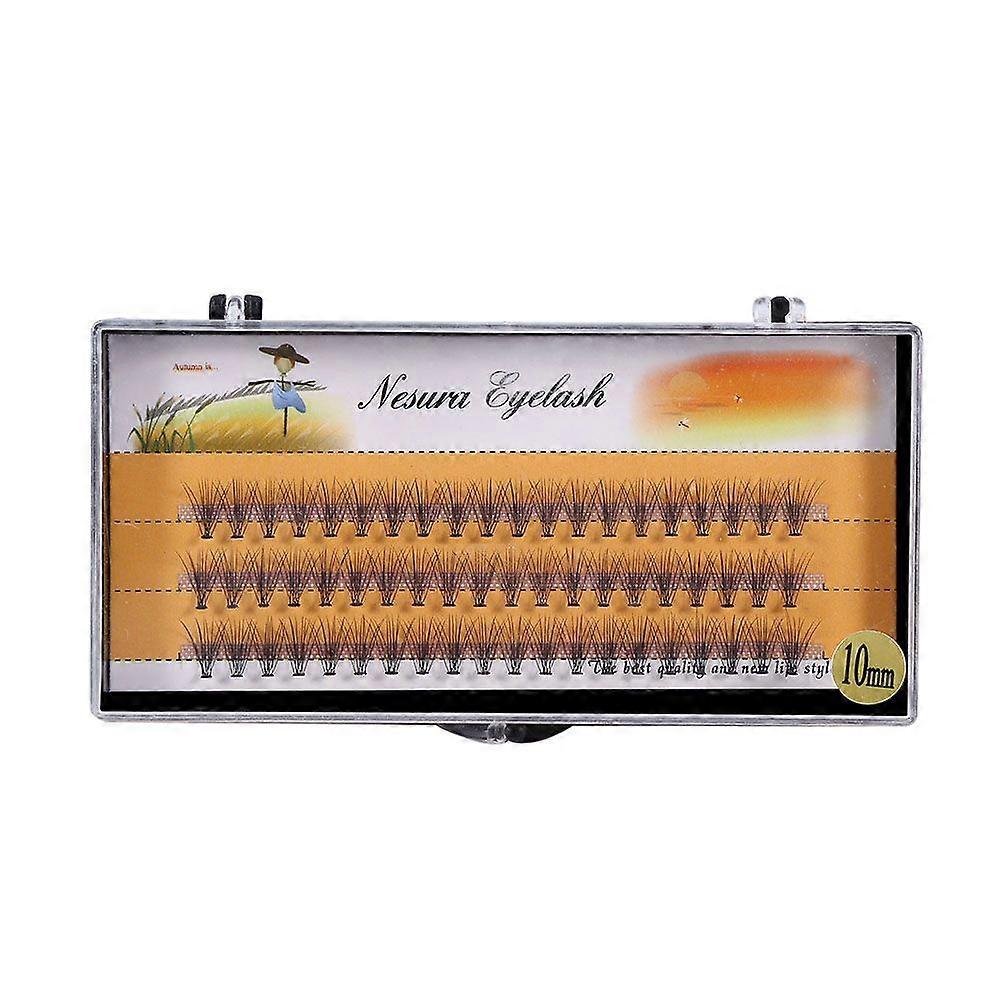 Natural Soft False Eyelash Extension Deluxe Lashes VOLUME Flase Fans 3d Eyelashes(10mm)