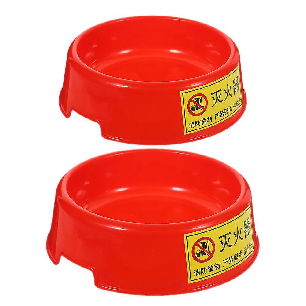 Plastic Fire Extinguisher Bracket Luminous Holder for 4Pcs Brackets