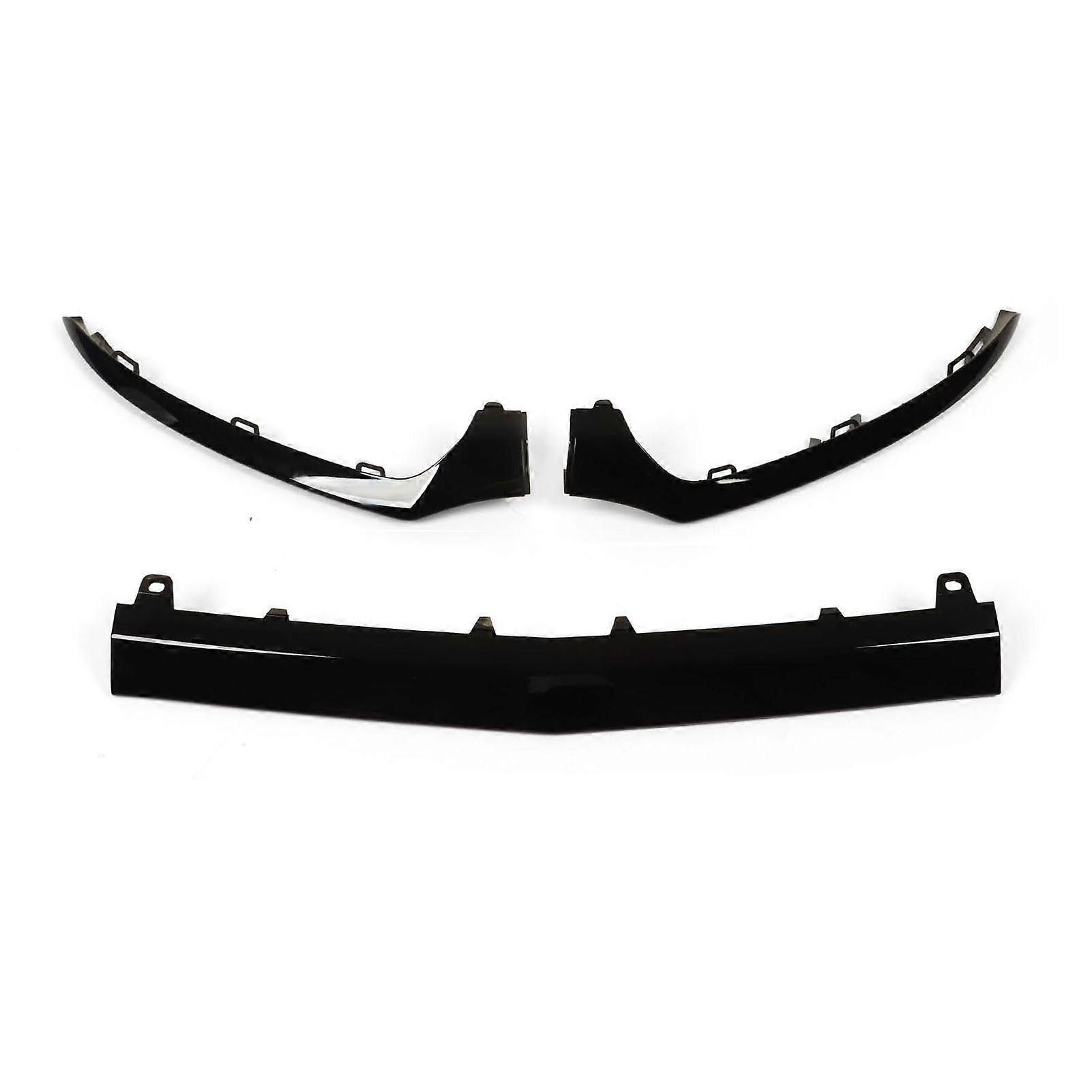 3PCs Gloss Black Front Bumper Lower Trims Replacement for MercedesBenz CClass W205 C205 A205