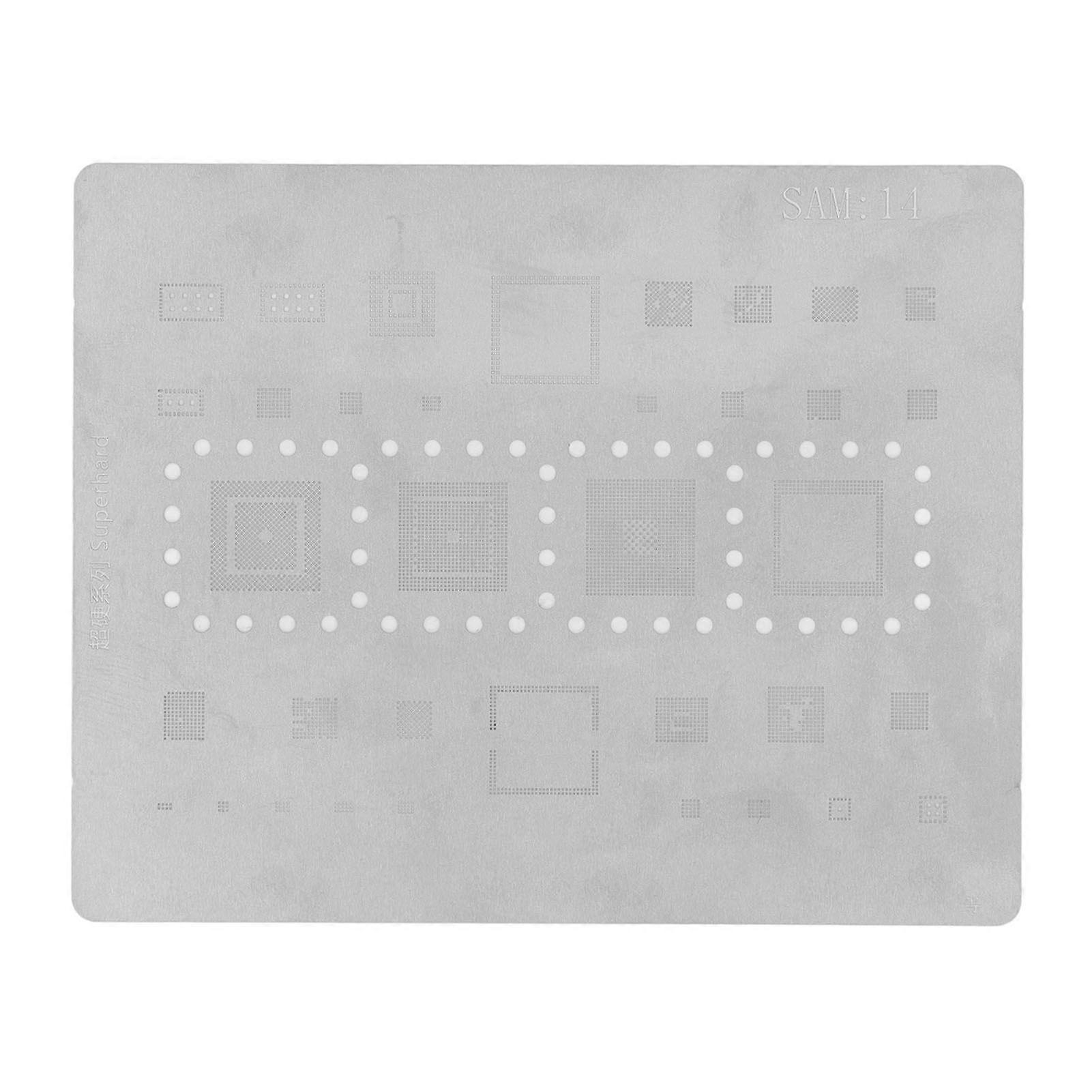 BGA Reballing Stencil Stainless Steel CPU Tin Planting Template for A10 to A70 Series Mobile Phones