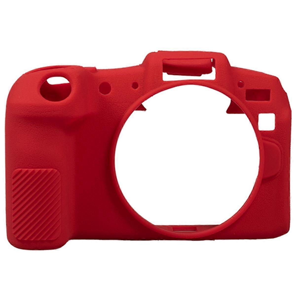 R8 Top Texture Rubber Silicone Case for R8 Camera Red