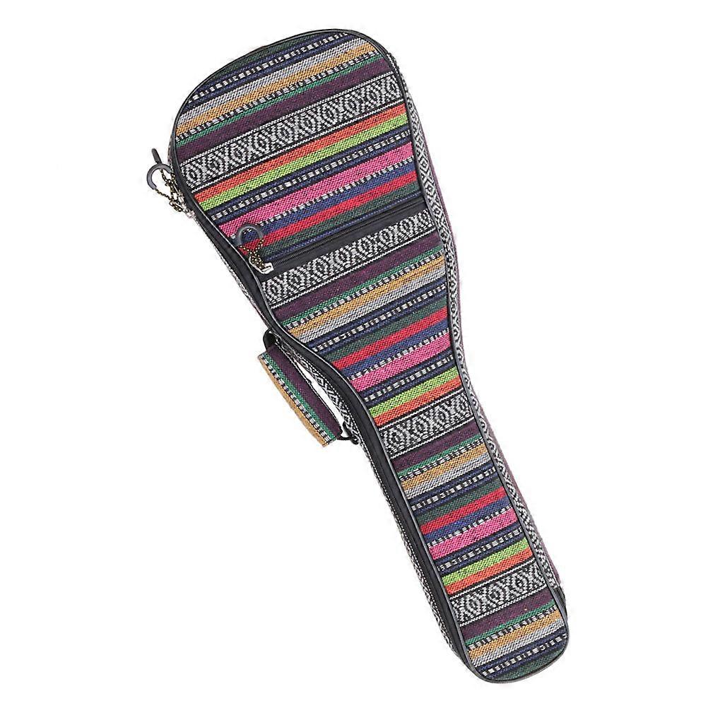 Ukulele Case Bag Outdoor Carrying Protection from Bumps and Scratches Multi Color Polyester Cotton with Zipper 1Pack