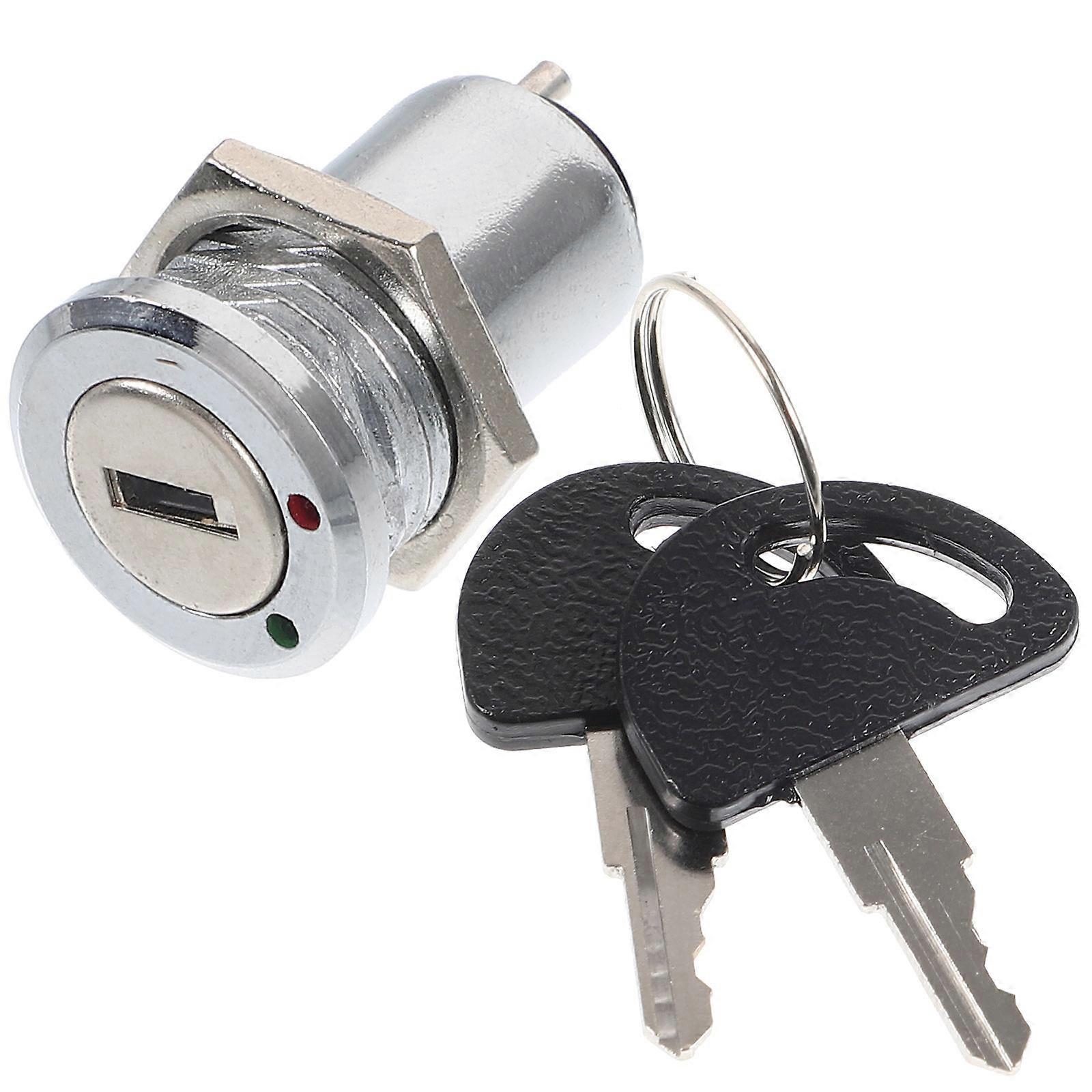 Cabinet Lock Electrical Panel Lock Rv Zinc Alloy Plastic Two-Gear Switch Lock Replacement 1 Set